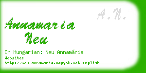 annamaria neu business card